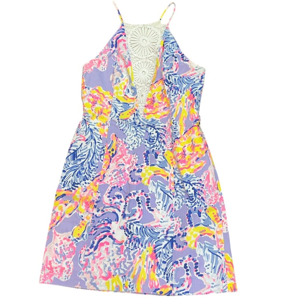 Lilly Pulitzer Pearl Shift Dress Lilac Verbena So Snappy Size 0 Resort Vacation - Picture 1 of 10